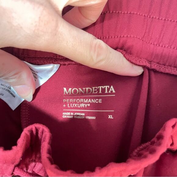 Women’s Mondetta Performance Luxury Red Cargo Straight Leg Sweatpants sz XL - Picture 4 of 7